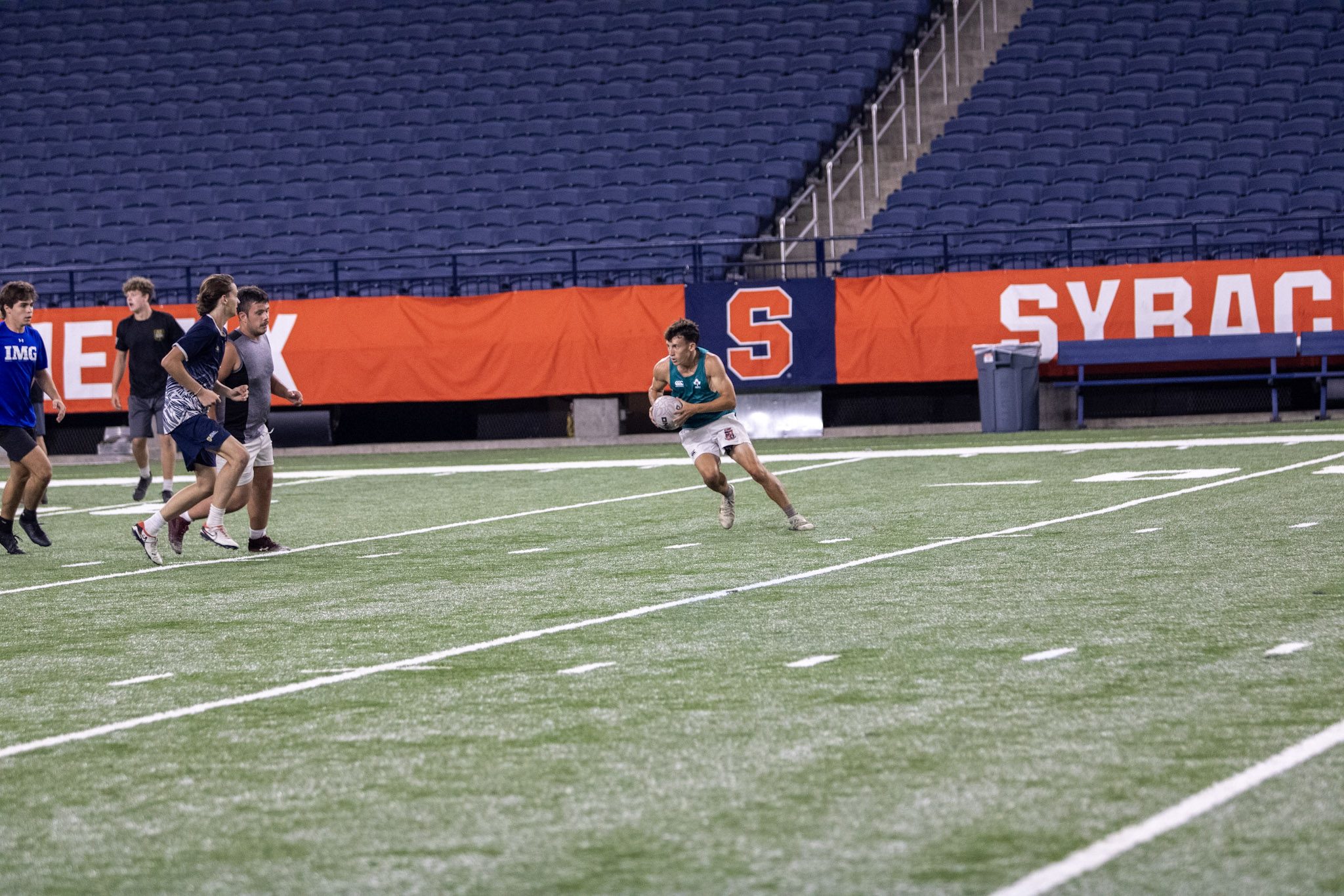 Carrying the ball indoors