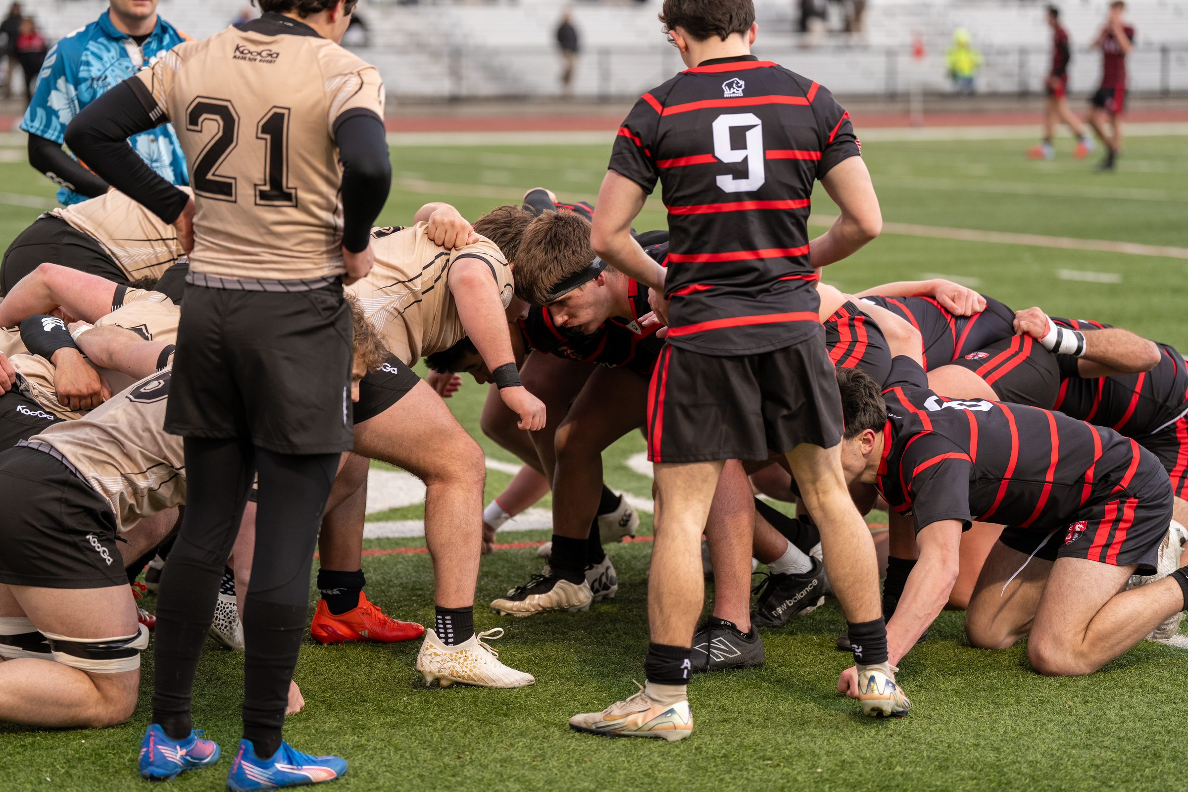 Packing down at the scrum